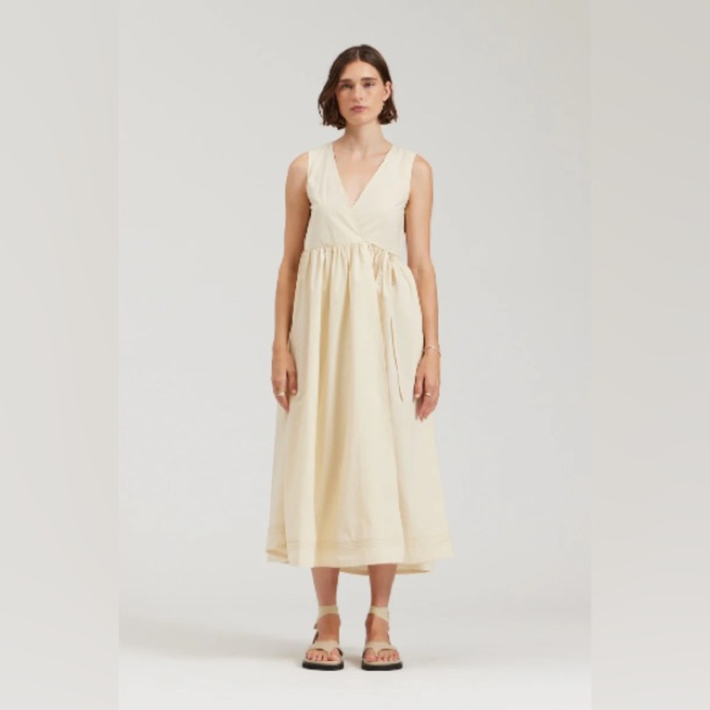 Poplin Wrap Dress